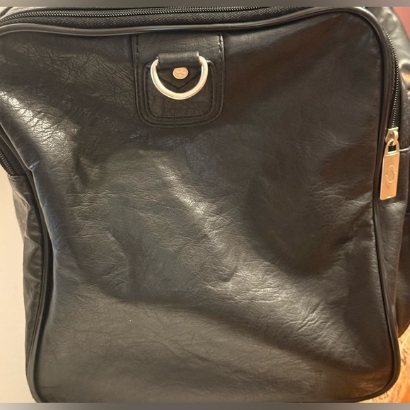 Concourse Leather Duffel Travel Bag Approximately 21x11x10 Removable Strap - Picture 9 of 16